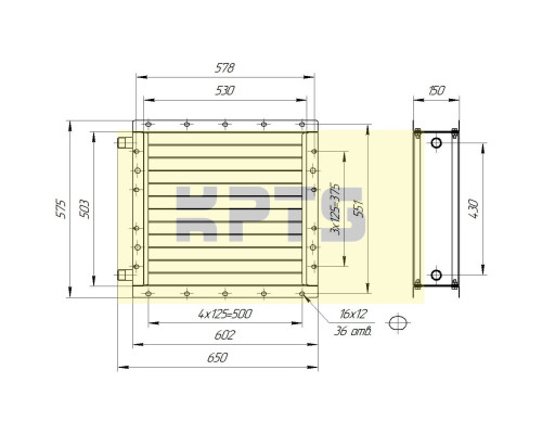 Калорифер КСК 3-6 (ВНВ 113-302м-01)