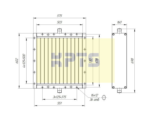 Калорифер КПСК 3-6 (ВНП 113-302м-01)