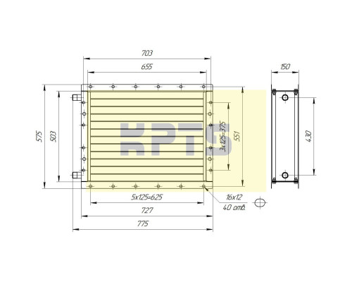 Калорифер ПСВ КПТС 04.С-1К23