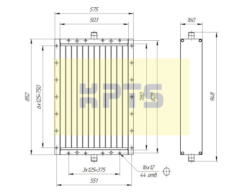 Калорифер ПСП КПТС 05.С-1К23