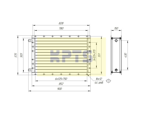 Калорифер ПСВ КПТС 05.С-1К23