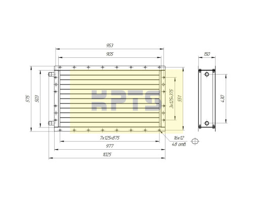 Калорифер ПСВ КПТС 07.С-1К23
