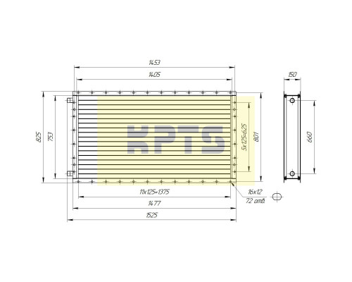 Калорифер ПСВ КПТС 10.С-1К23