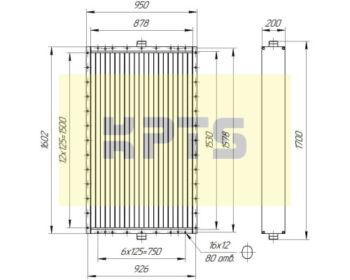 Калорифер ПСП КПТС 11.С-1К23