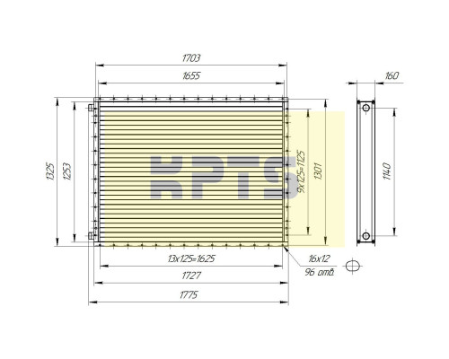 Калорифер ПСВ КПТС 13.С-1К23