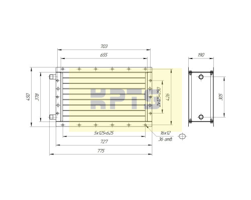 Калорифер ПСВ КПТС 02.В-1К23