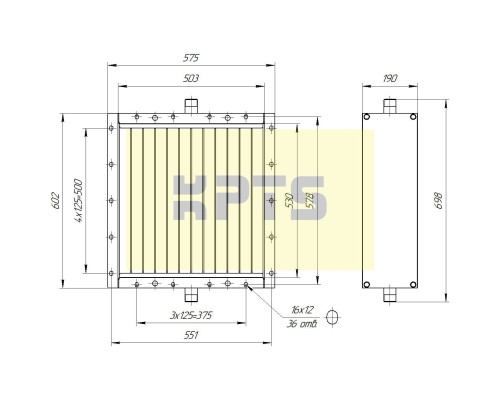 Калорифер КПСК 4-6 (ВНП 113-402м-01)