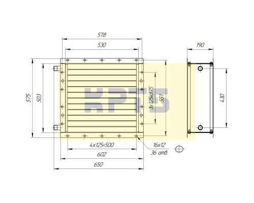 Калорифер ПСВ КПТС 03.B-1К23