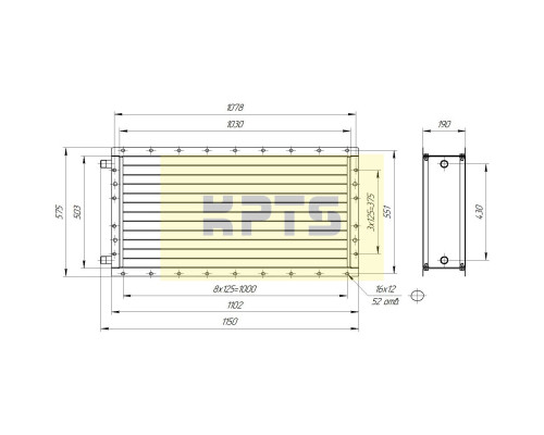 Калорифер ПСВ КПТС 06.В-1К23