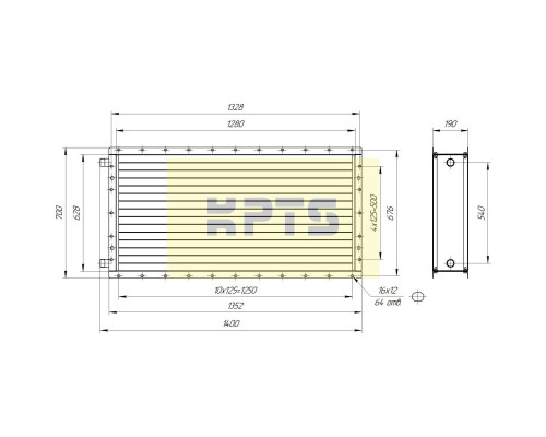Калорифер ПСВ КПТС 09.В-1К23