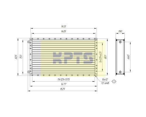 Калорифер ПСВ КПТС 10.В-1К23