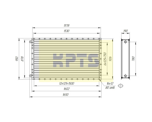 Калорифер ПСВ КПТС 11.В-1К23