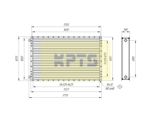 Калорифер ПСВ КПТС 12.В-1К23