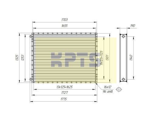 Калорифер ПСВ КПТС 13.В-1К23